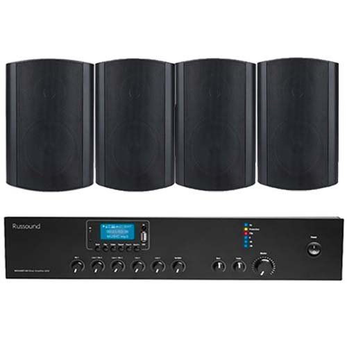 4 SPEAKERS + AMPLIFIER