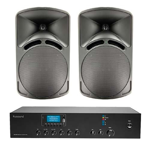 8" SPEAKERS + AMPLIFIER